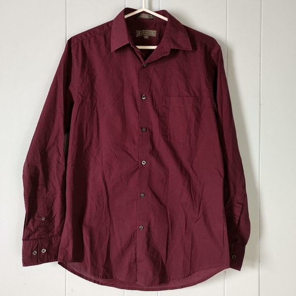 Protocol Burgandy Dress Shirt - Picture 1 of 5